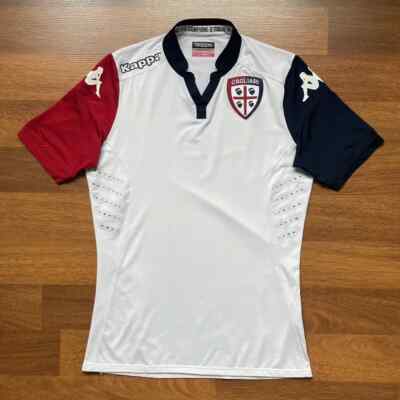 CAGLIARI KAPPA 2015/2016 FOOTBALL AWAY PLAYER ISSUE - Main Image