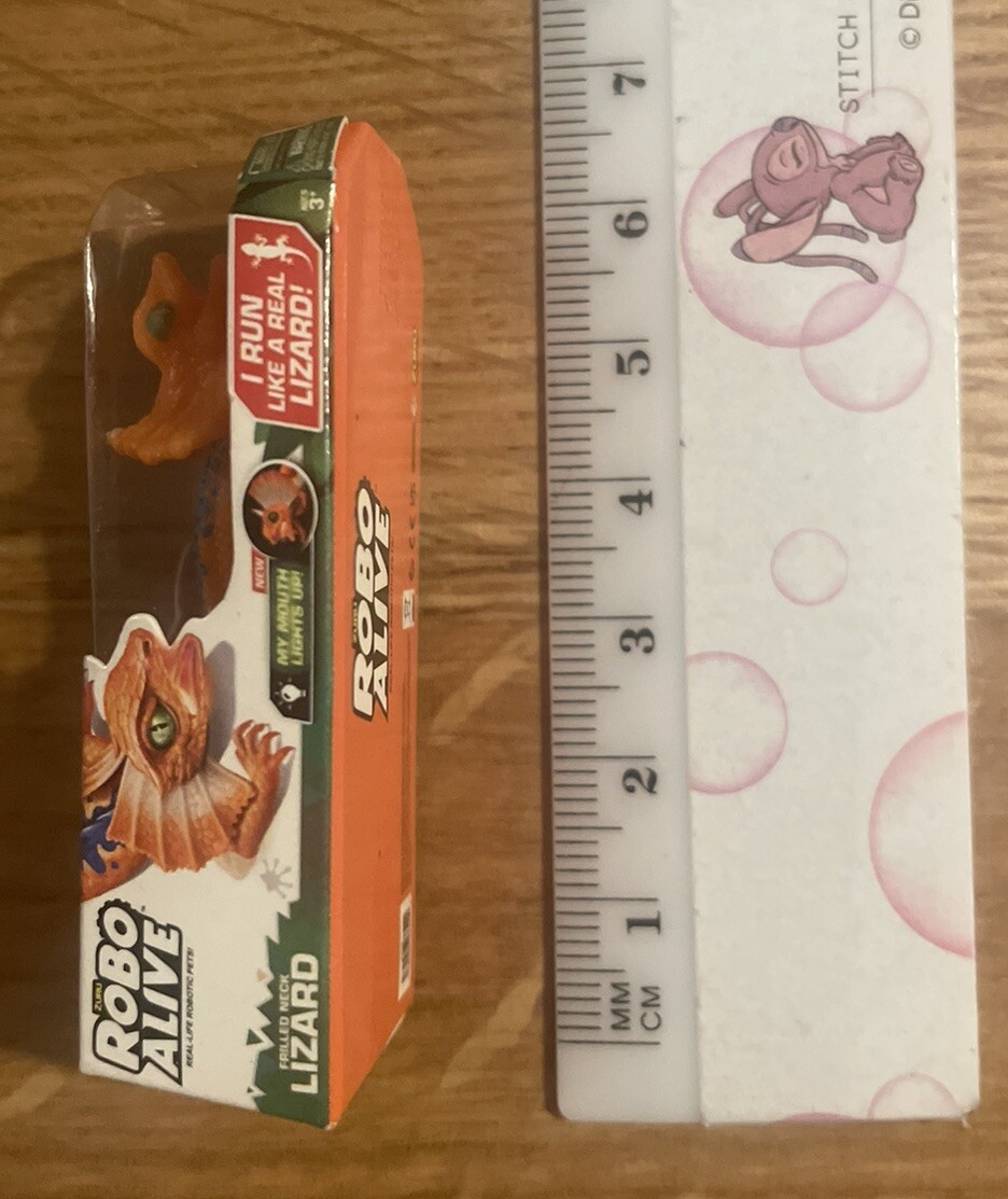 Zuru Mini Brands Toy UK Robo Alive Orange Lizard Miniature
