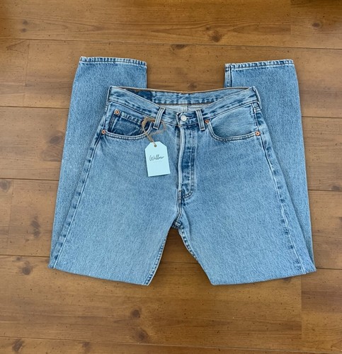 Womens Vintage 90's Levi's 501 jeans Tag W31 L30 Made in U.S.A - Picture 9 of 11