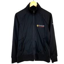 THE NORTH FACE Women Track Jacket Size M Black Polyester Activewear Full Zip