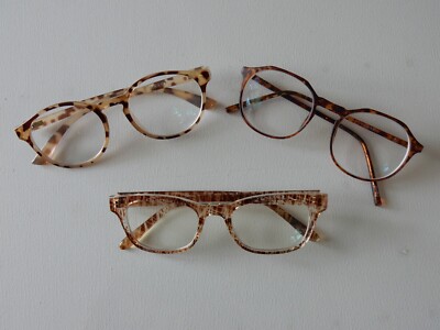 Lot Of 3 Pairs Zenni Women's Eyeglasses Rx Frames 2020825