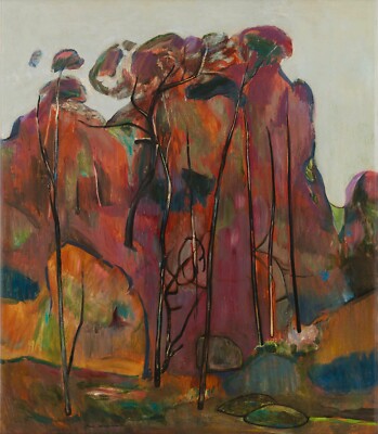 Fred Williams: Purple Landscape 22x30 Archival Quality Fine Art Print