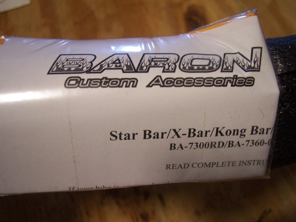 1 PULGADA BARON X BAR STAR BAR KONG BAR MANILLAR CROMADO HARLEY DAVIDSON  Foto 3 de 3