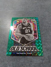 Tim Duncan Panini Mosaic Old School Green Refractor San Antonio Spurs
