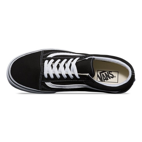 Vans CANVAS Old Skool Black/True White Skateboarding Shoes Classic Fast shipping - Picture 2 of 5