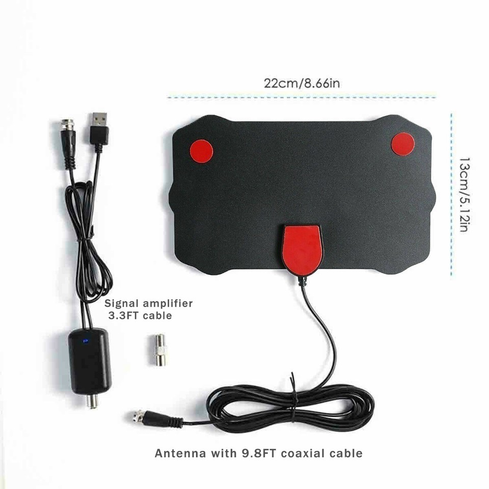 5600 Miles Digital TV Antenna Indoor HDTV Amplified Signal Booster 4K ...