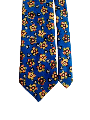 JOS A BANK Executive Collection, Men's 100% Silk Tie, Copper Blue White