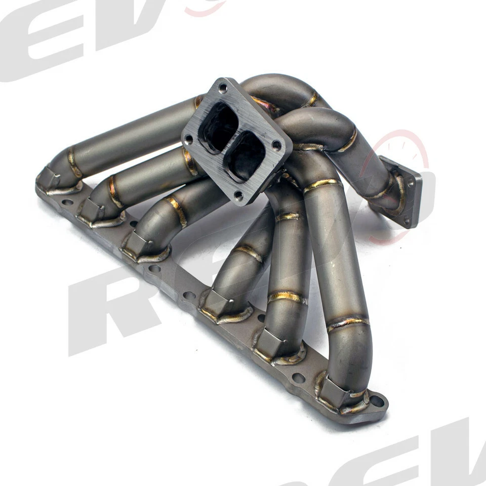 Rev9 Serie HP Para Toyota 2JZ-GE N/A Igual Longitud T4 Turbo Colector Dividido Fl. Foto 3 de 4