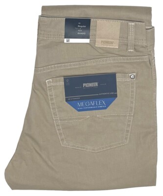 Pioneer Rando Stretch Sommer Stoffjeans Beige + Überlängen 1680.5531.8113 1.Wahl