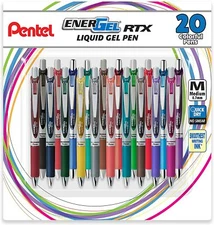 Pentel BL77 EnerGel RTX Retractable Liquid Gel Pen with 3 LR7 Refills