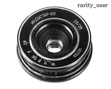 Industar- 69 Soviet wide-angle lens 28 mm f 2,8 Mount M39 L39