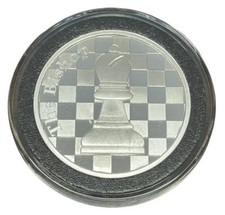 Chess Coin - The Bishop: 1 Troy Oz .999 Silver Round - 1 9/16 in. Dia.