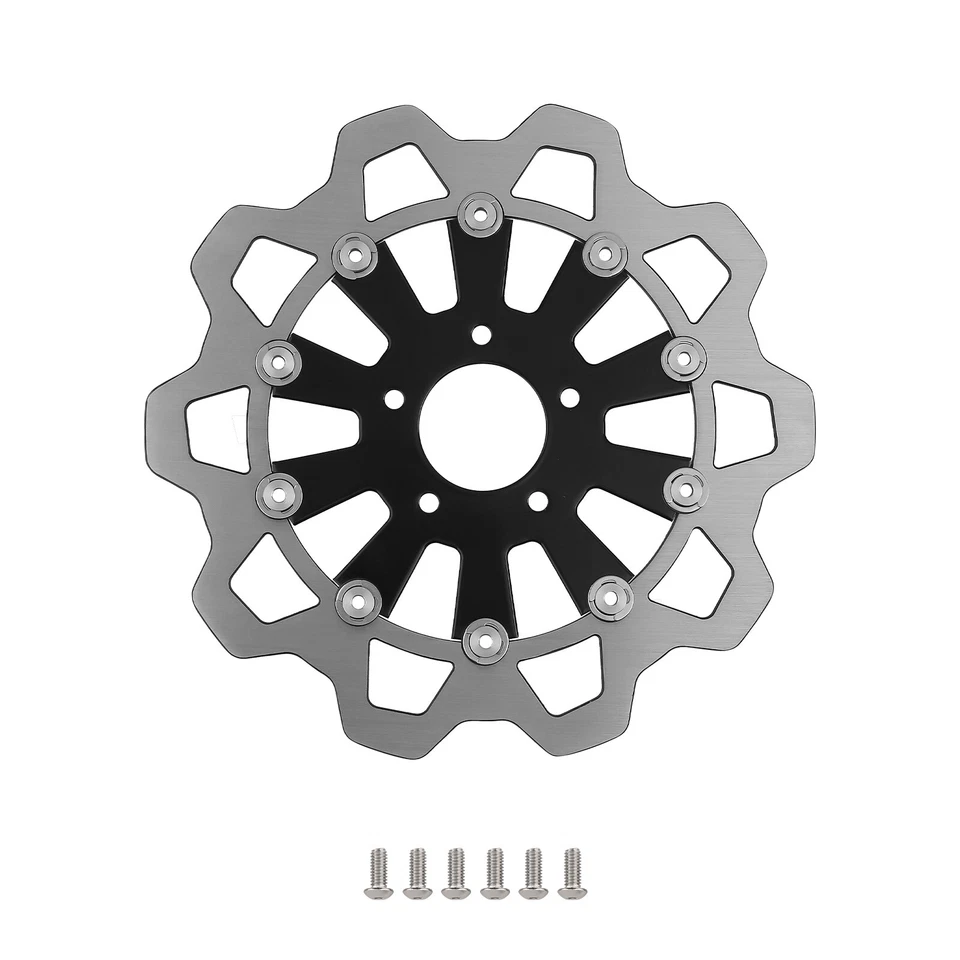 Disco de freno delantero de 11,8" para Harley-Davidson Touring Street Glide 2008-2019 Foto 3 de 4