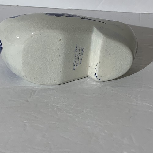 Vintage Delft Blue Windmill Scene Shoe Ashtray - Hinopainco - Blue And White - Picture 7 of 10