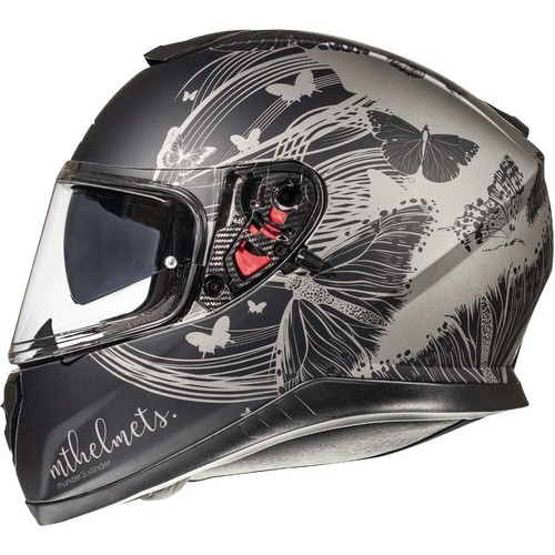 CASCO INTEGRALE DOPPIA VISIERA NERO GRIGIO MT HELMETS THUNDER OMOLOGATO ECE  DOT | eBay