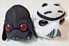 Angry Birds Star Wars Plushes Darth Vader and Storm Trooper 2012 Lucas Lot of 2