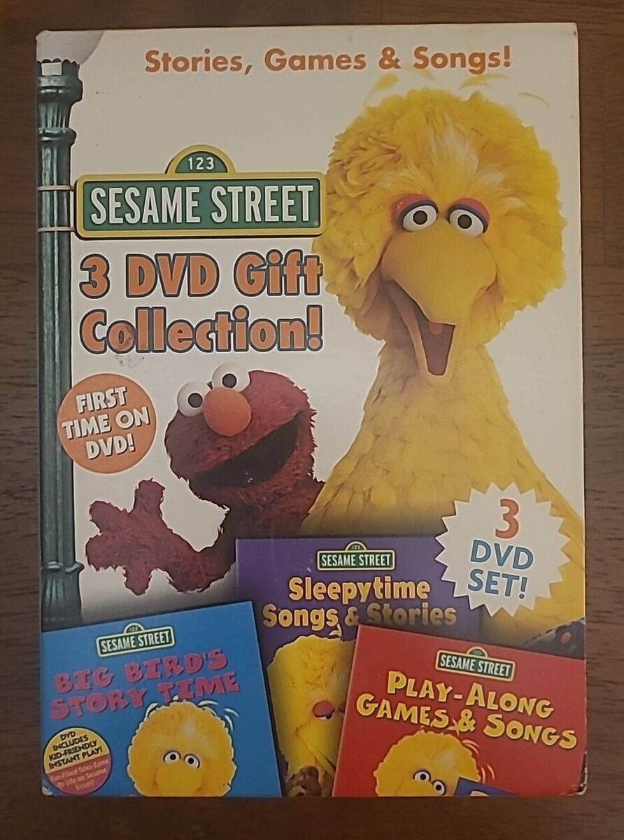 Stories Games & Songs Sesame Street (DVD, 2005, 3-Disc Box Stories Games & Songs Sesame Street (DVD, 2005, 3-Disc Box