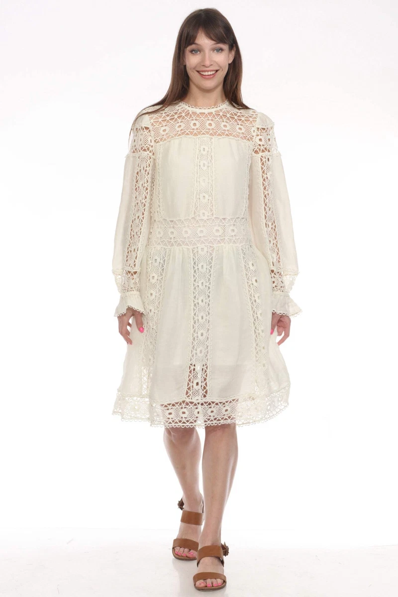 johnny was white dress julessfoxx wears our linen scallop on her spring travels Johnny Was Catia Embroidered Hooded