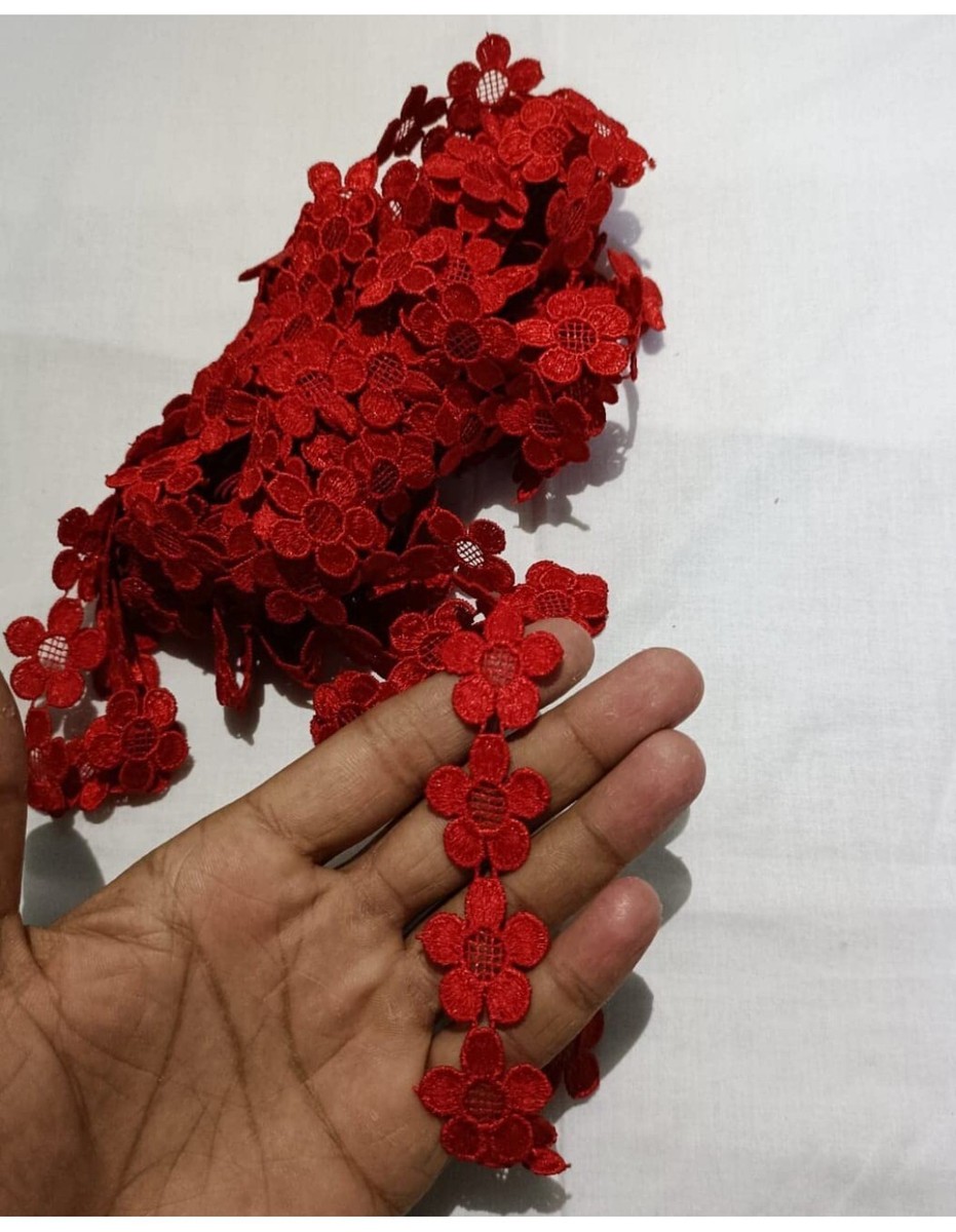 Red Colour Laces for Dresses, Sarees, Lehenga, Suits, Bags, Decorations (9mtr) | eBay Red Colour Laces for Dresses, Sarees, Lehenga, Suits, Bags, Decorations (9mtr) | eBay