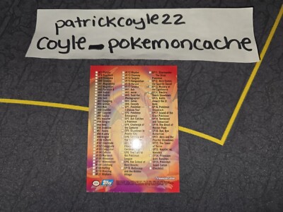 Pokemon Topps Series 2 Checklist Card NM | eBay
