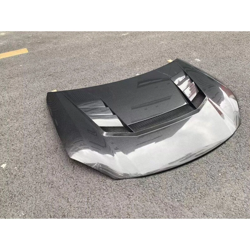 Cubierta de motor estilo VRS de fibra de carbono para Toyota GR86 Subaru BRZ 22-23 Foto 3 de 4