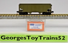 MTL MICRO-TRAINS SP RUN POSTWAR MEMORIES UNDEC OLIVE DRAB 2-BAY HOPPER 6176-100