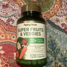 Piping Rock Fruits and Veggies Supplement | 120 Capsules | plus 20 Fruit and Veg