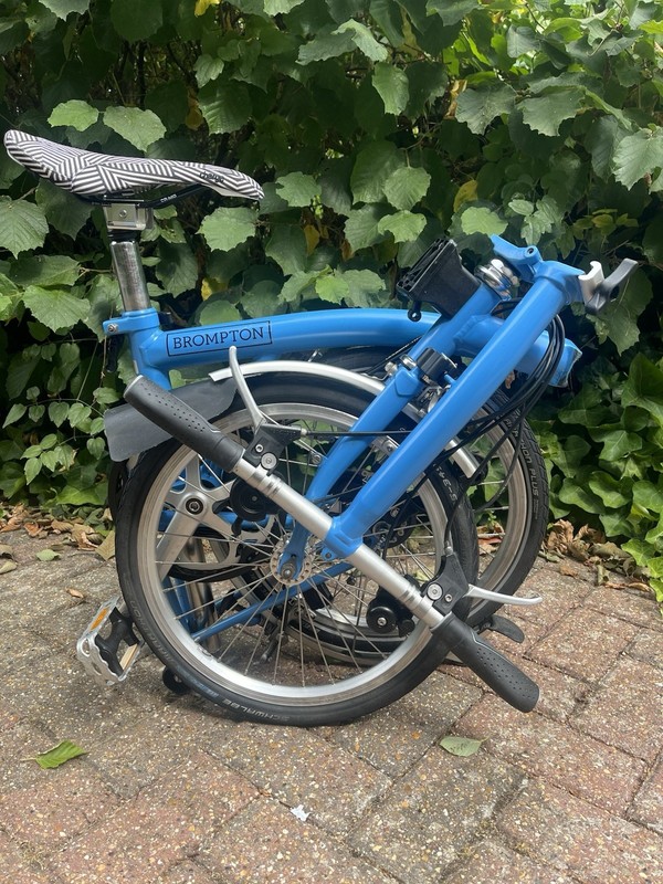 Brompton S6L Folding Bike Arctic Blue Discontinued Colour Worldwide Delivery 🌎