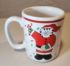 Coco Dowley Christmas Cat Coffee Mug