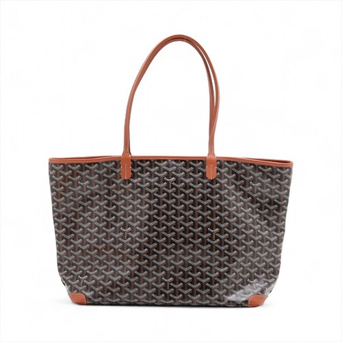 Goyard Artois MM Tote PVC / Leather Brown Unisex Bag #ALB8334