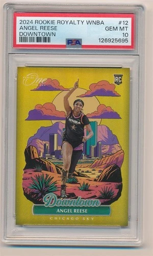 ANGEL REESE 2024 ROOKIE ROYALTY WNBA DOWNTOWN #12 RC ROOKIE PSA 10 GEM MINT