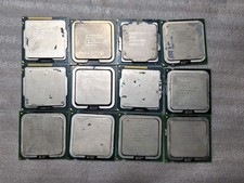 Lot of 12 Intel CPUs Pentium Mixed Speed And Generation See The Pictures