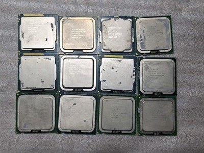 Lot of 12 Intel CPUs Pentium  Mixed Speed And Generation See The Pictures 