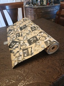 Vintage/Antique Department Store Wrapping Paper Roll 26”. Big League, Baseball.
