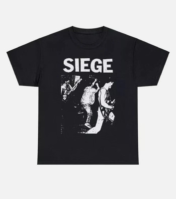 Siege Harcore Punk T Shirt Grindcore Vintage Crust Dystopia Dropdead Spazz HKFY