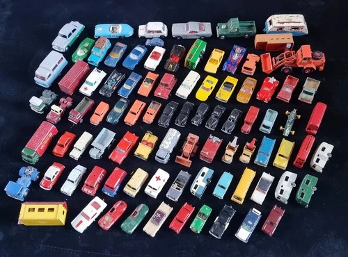 Large Joblot Of Lesney Matchbox, Corgi, Budgie & Lone Star Repainted Model Cars