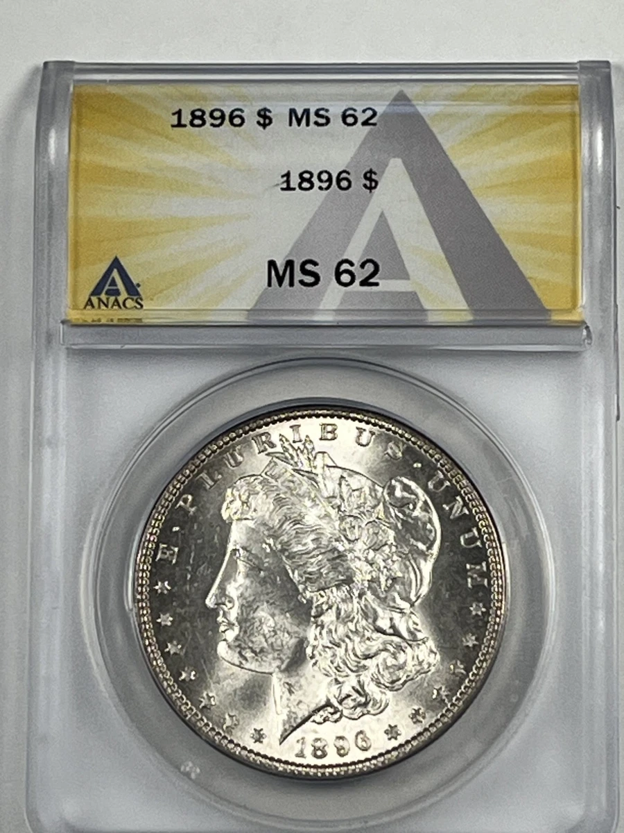 MS 62 Graded 1896 Year Morgan US Dollars (1878-1921) for sale | eBay