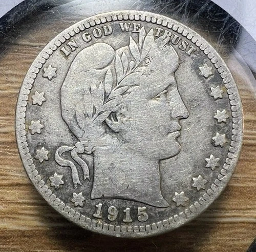 1915-D Barber Quarter - Actual Coin Shown - Free Shipping & Tracking INV#620