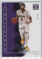 2019-20 Panini Impeccable Holo Silver 16/25 Anthony Davis #79 hs9