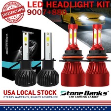 6500K LED Headlight Hi/Low Fog Light Bulbs Combo For Ford Mustang 1994-2004 4PCS