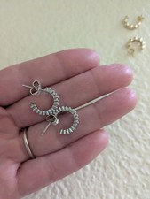 Argento Vivo Sterling Silver Huggie Earrings