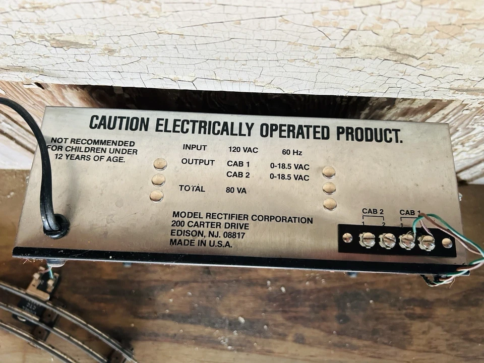 MRC Dualpower O27 Doble Tren Transformador Diseño COMPLETO 80 VA Ferrocarril Ferrocarril Ferrocarril Juguete Foto 3 de 4