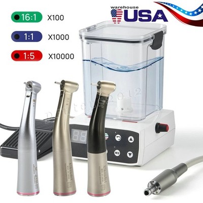 Dental LED Electric Motor Water Tank/1:5  Handpiece Fiber Optic Fit Practice