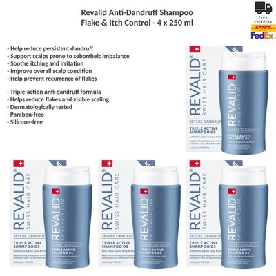Revalid Triple Active Shampoo DS Advanced Anti-Dandruff & Scalp Care 4x150ml