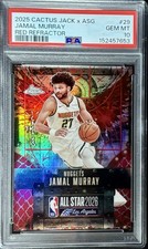 2025-26 Topps Chrome Cactus Jack All Star Exclusive Jamal Murray Red /5 PSA 10