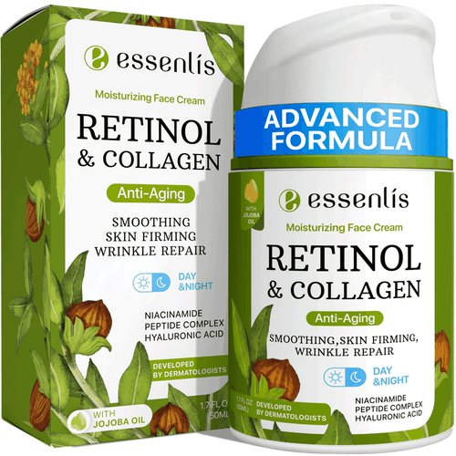 Retinol Creme für Gesicht Anti Aging Gesichtsfeuchtigkeitscreme mit Kollagen & Hyaluron - Bild 1 von 8