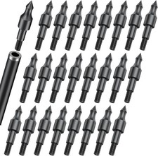24 Pcs Field Tips, Archery Accessories, 5/16" Screw-In Bullet Points