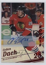 2025 Upper Deck Fleer Ultra Rookies Red Rainbow Foil 8/10 Colton Dach Auto 4zm