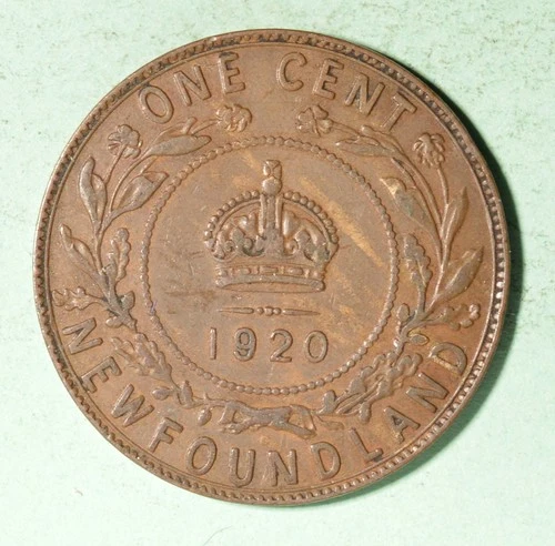 1920 Newfoundland Large Cent — photo from another recent sale