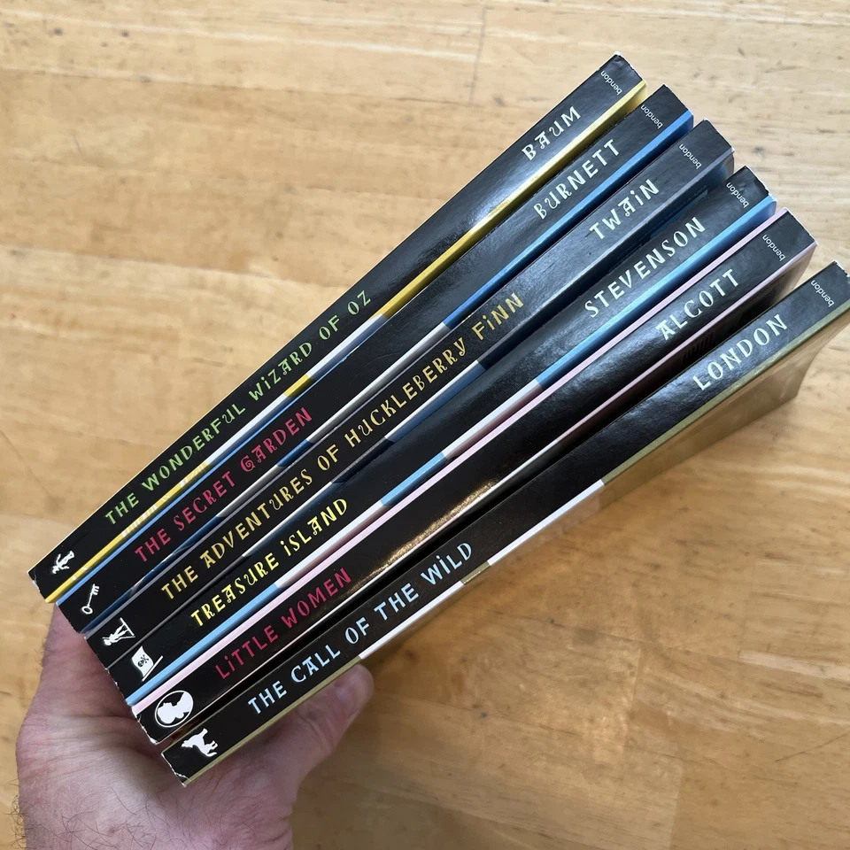 Set of 6 BENDON Jr CLASSICS paperbacks, Treasure Isl, Huck Finn, Secret Garden++ - Image 3 of 3